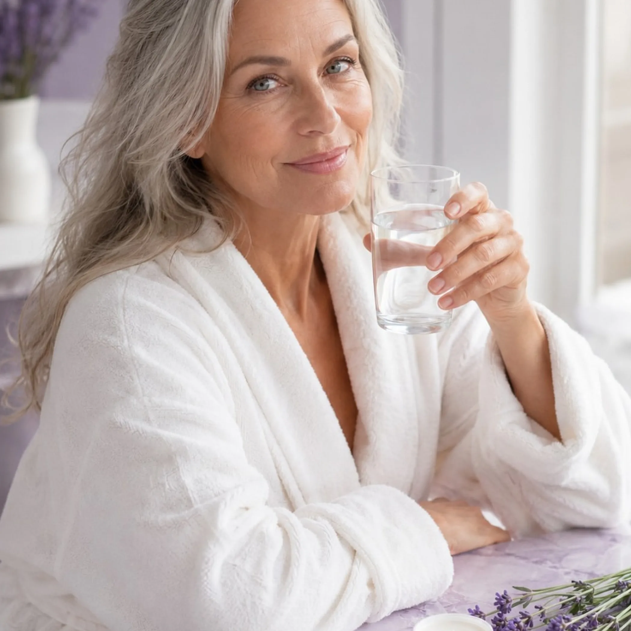 close-up of youthful skin texture